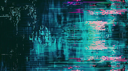 Background with interlaced digital glitch and distortion effect modern and edgy design visual interference and disruption vibrant and dynamic texture futuristic and technological aesthetic bold and st