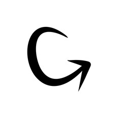 Hand drawn vector arrows doodle on white background. design element vector illustration