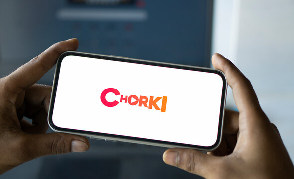 Dhaka, Baangladesh- 27 July 2024: Chorki logo is displayed on smartphone. Chorki is a Bangladeshi streaming service offering original content.
