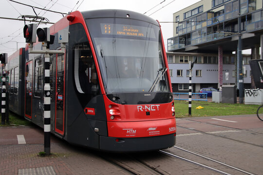 Siemens Avenio trams at the The Hague Hollands Spoor station as local streetcar service by HTM