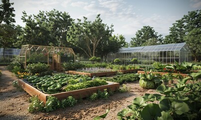 Experience an eco-conscious community farm, where organic crops flourish alongside community composting initiatives and educational workshops on sustainable agriculture