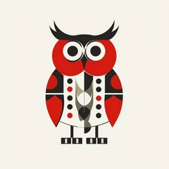 Fototapeta premium Geometric Owl Illustration