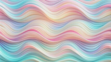 Abstract Pastel Wavy Lines, 3D Illustration, Soft, Background, Swirls , abstract, pastel