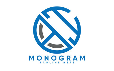 BI letter creative monogram vector logo design.