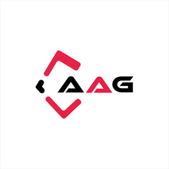 AAG creative minimalist letter logo. AAG unique vector initials alphabet letter logo design