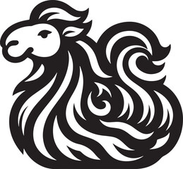 Bactrian camel vector icon isolated on a white background. Bactrian camel logo illustration.