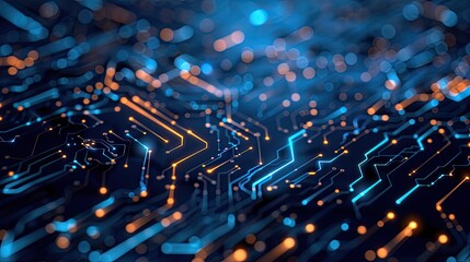 Obraz premium Innovative technology background AI generated