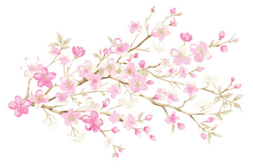 Fototapeta premium Watercolor Spring Floral Frame