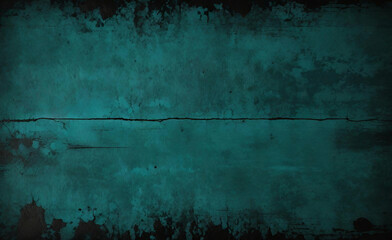 Fototapeta premium Seamless Glowing green black blue grainy background dark noise texture banner poster backdrop design copy space. Dark matte background with space for design. Toned fabric surface. Template. Empty 