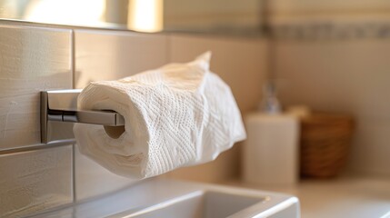 Bacteria on tissue holder in bathroom Bacteria, Bathroom Common touch points
