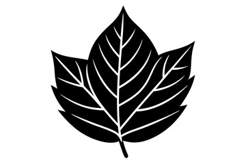 Vector Line Art Leaf Icon for Halloween Decoration