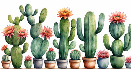 Fototapeta premium cactus in a pot