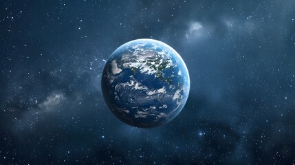 Fototapeta premium Stunning high resolution photograph of Earth in space
