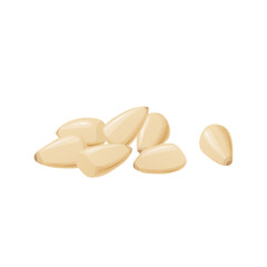 Pine Nuts. Raw and Healthy Snacks for a Healthy Life.