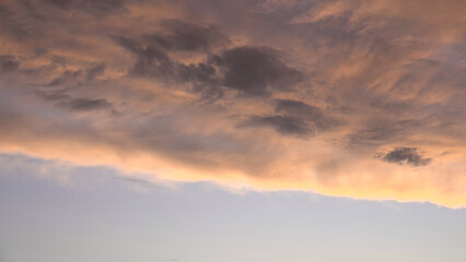 Ciel nuageux en gros plan