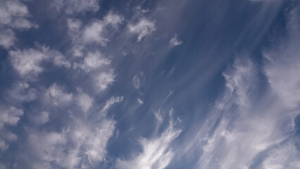 Ciel nuageux en gros plan