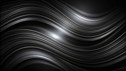 Abstract background. Trendy business website template with copy space. Nice black texture with black transparent stripes. Raster image. Smooth lines, circles