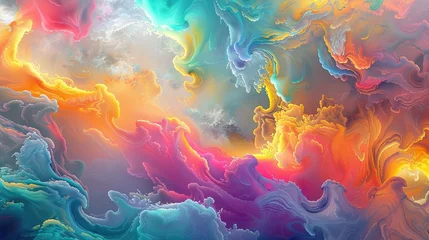 fantasy bright colors AI generated