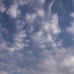 Ciel nuageux en gros plan