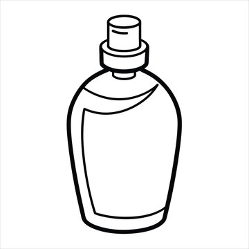 recommend clip art: Lotion line art vector
