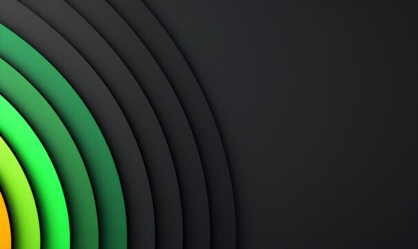 Abstract Green and Black Background