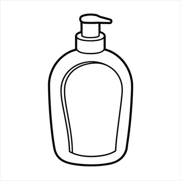 recommend clip art: Lotion line art vector