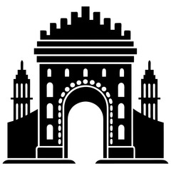 hell gate vector silhouette 