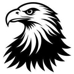 Eagle logo silhouette vector illustration