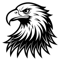Eagle logo silhouette vector illustration