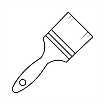 recommend clip art: paintbrush line art vector