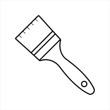 recommend clip art: paintbrush line art vector