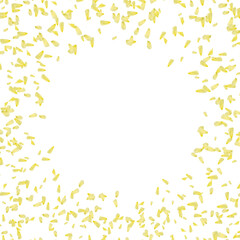 Yellow flowers petals circle frame png background 
