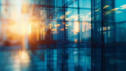 Fototapeta premium Modern Office Building Background for Business Concepts Generative AI