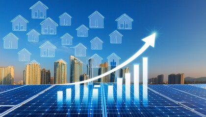 rising real estate graph