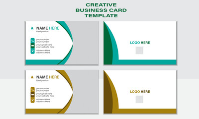 Luxury and elegant creative and modern business card template. Creative and clean business card layout.