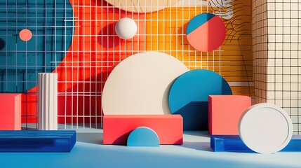 Trendy covers design. Minimal geometric shapes compositions. Applicable for brochures, posters, covers and banners.