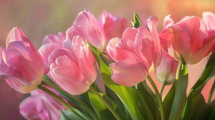 Obraz premium Antique Pink Tulips