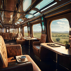 Fototapeta premium interior of a train