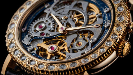 Obraz premium old watch mechanism