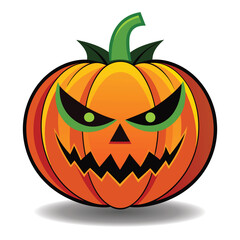 haloween pumpkin horror vector illustration