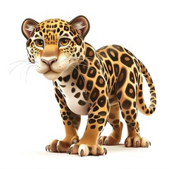 Jaguar Global Fusion animal fashion cartoon isolated whitebackground 16:9