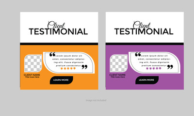 Client testimonial and feedback