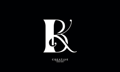 BK, KB, B, K, Abstract Letters Logo Monogram