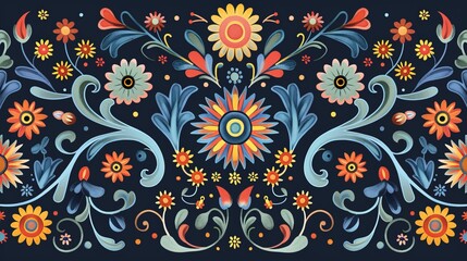 Fototapeta premium Set Crimean Tatar pattern 