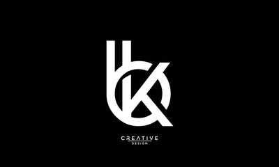 BK, KB, B, K, Abstract Letters Logo Monogram