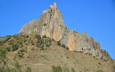 Fototapeta premium Keci Castle in Gumushane, Turkey. 