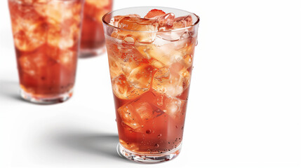 strawberry ice tea, high quality food photography