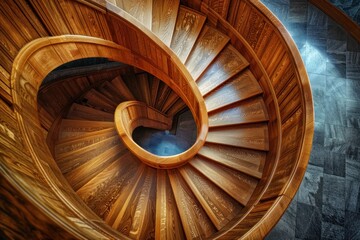 Obraz premium spiral staircase design Architecture background