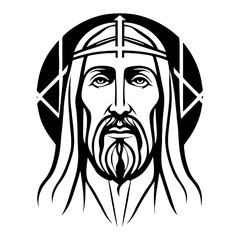 Beautiful and lovely Jesus Christ vector art
