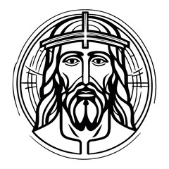 Beautiful and lovely Jesus Christ vector art
